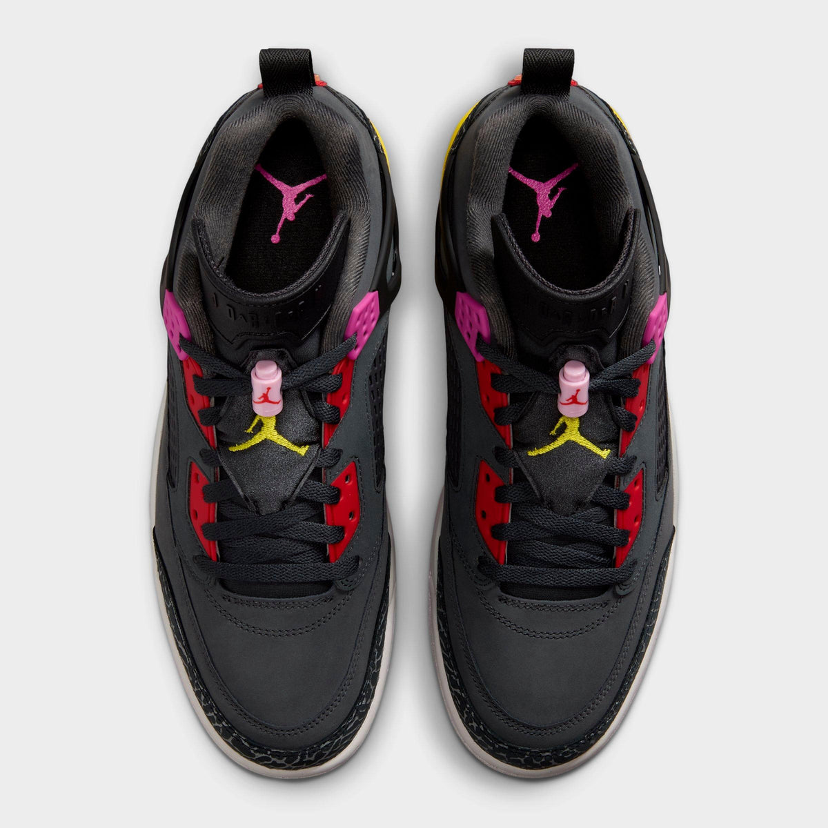 Men's Jordan Spizike Low Casual Shoes - Anthracite/Black/Wolf Grey/University Red - view 5