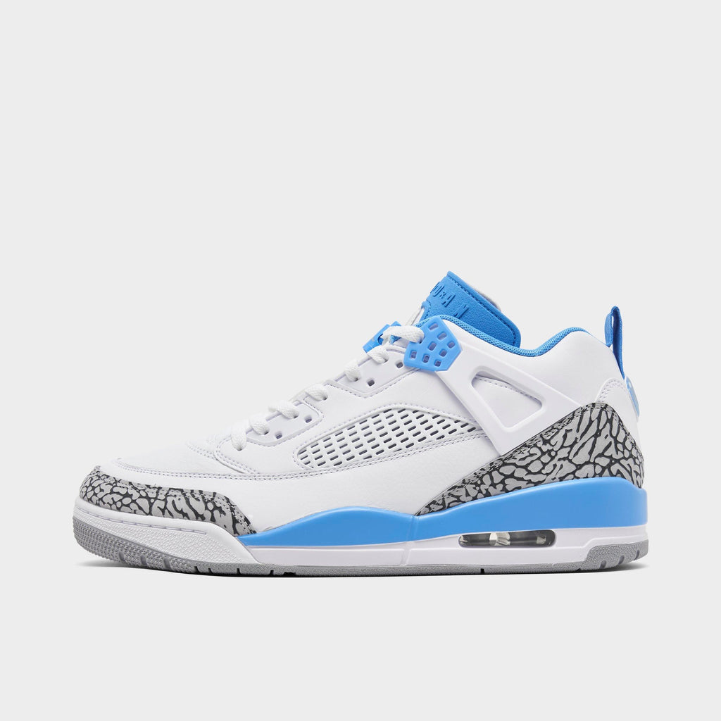 Men's Jordan Spizike Low Casual Shoes - White/University Blue/Wolf Grey/Anthracite