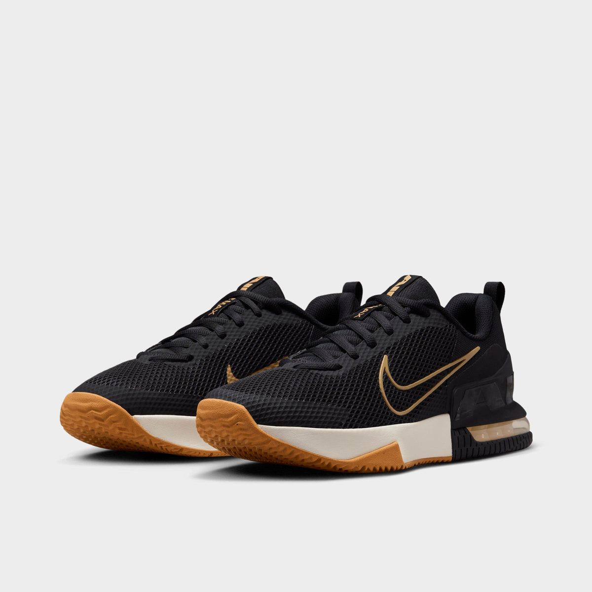 Men's Nike Air Max Alpha Trainer 6 Training Shoes - Black/Sail/Gum Light Brown/Parachute Beige - view 2