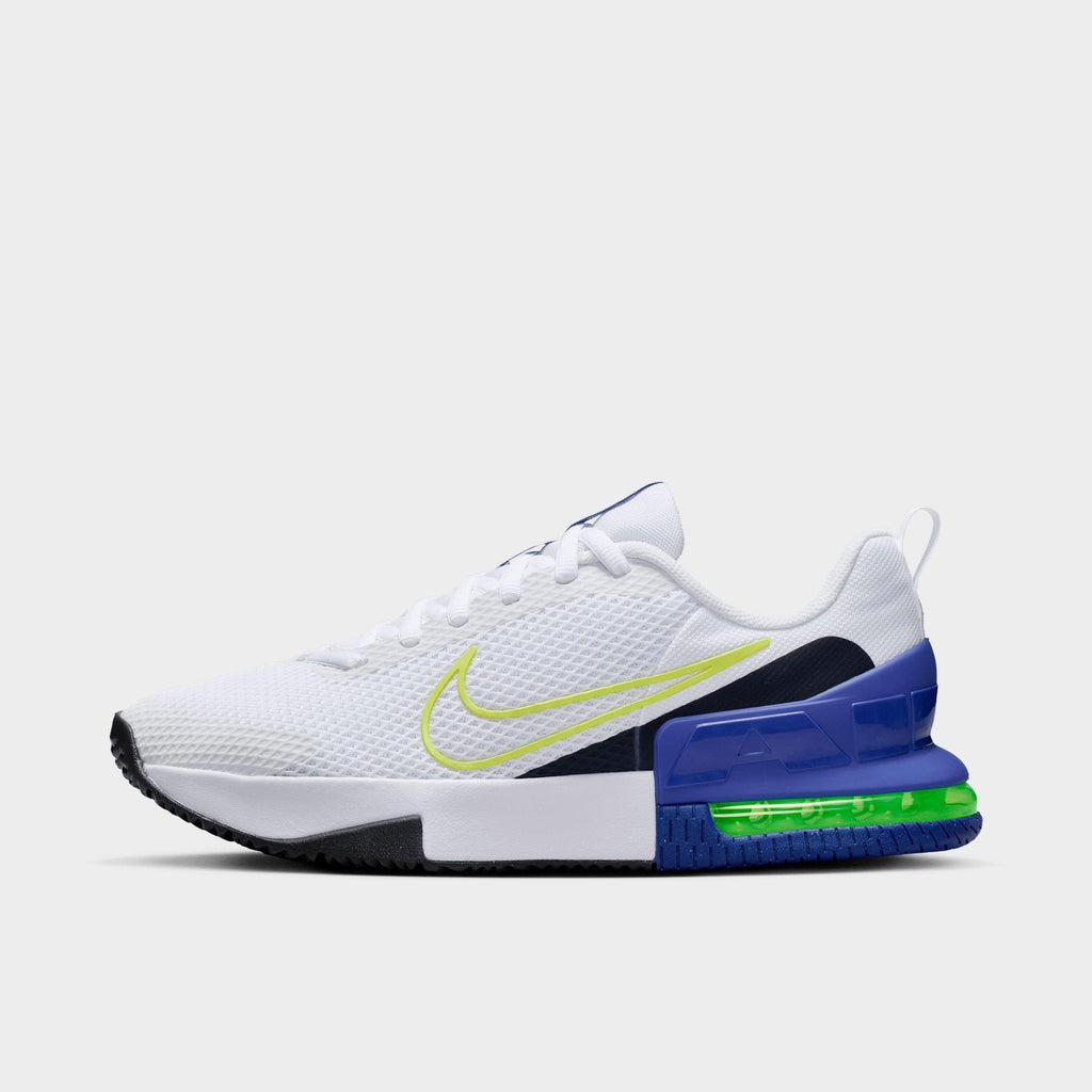 Men's Nike Air Max Alpha Trainer 6 Training Shoes - White/Persian Violet/Obsidian/Light Lemon Twist