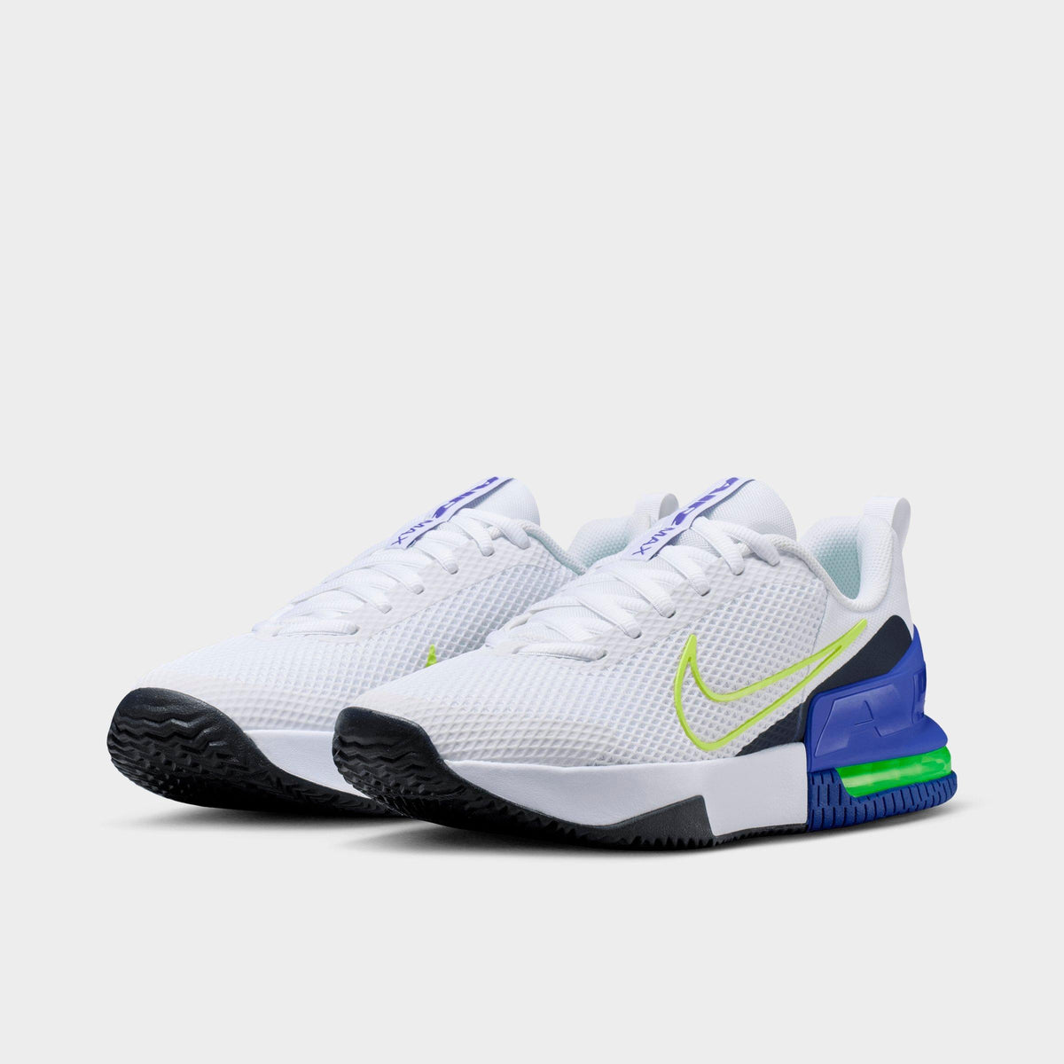 Men's Nike Air Max Alpha Trainer 6 Training Shoes - White/Persian Violet/Obsidian/Light Lemon Twist - view 2