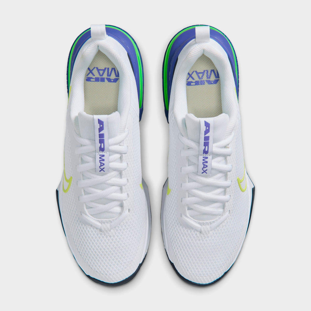 Men's Nike Air Max Alpha Trainer 6 Training Shoes - White/Persian Violet/Obsidian/Light Lemon Twist - view 5