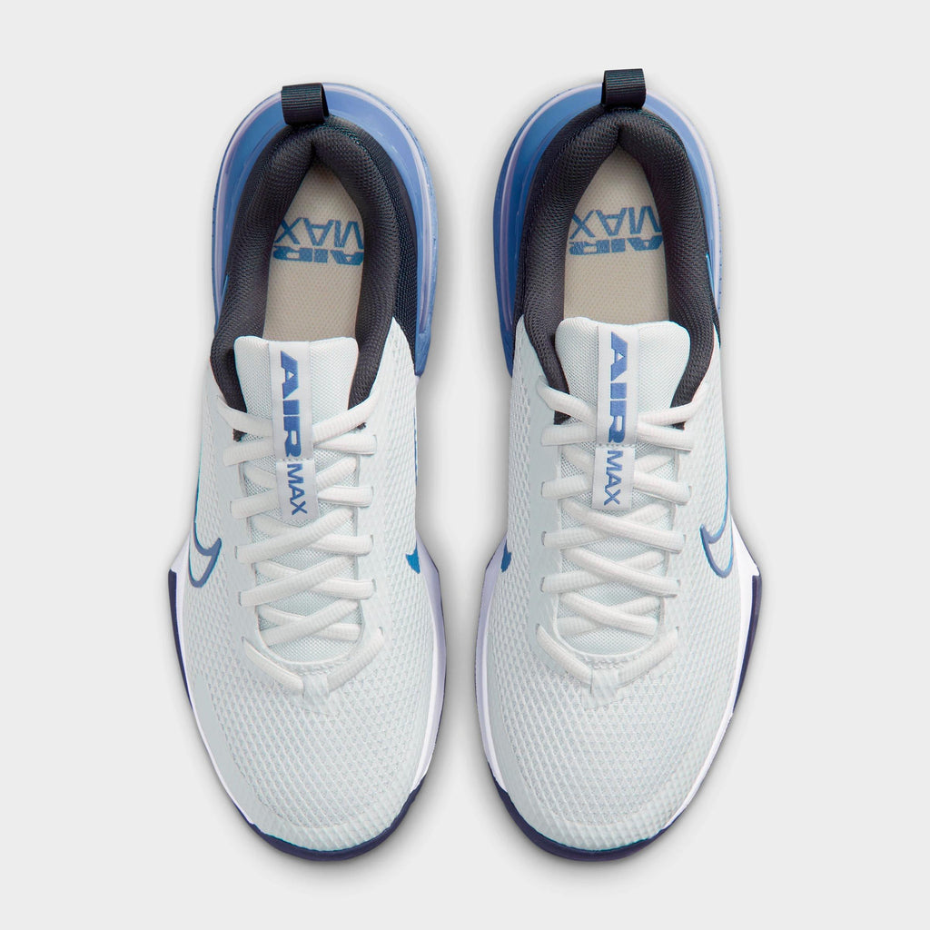 Men's Nike Air Max Alpha Trainer 6 Training Shoes - Off White/Black/White/Indigo Storm - view 5