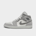 Men's Air Jordan Retro 1 Mid SE Casual Shoes - Neutral Grey/Sail/Smoke Grey