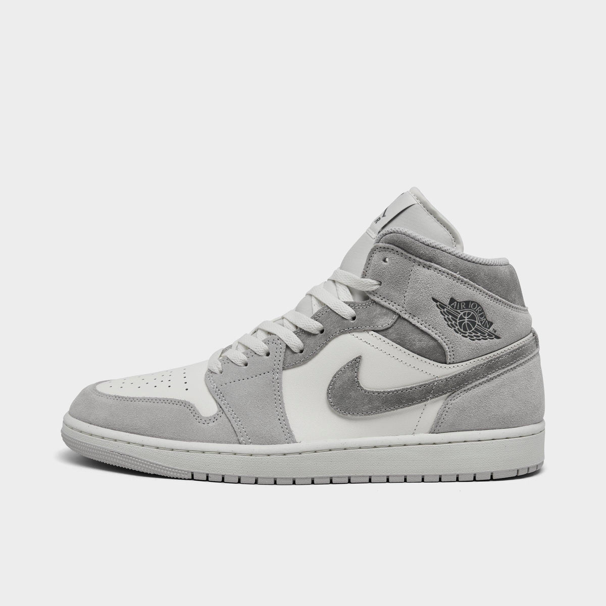 Men's Air Jordan Retro 1 Mid SE Casual Shoes - Neutral Grey/Sail/Smoke Grey
