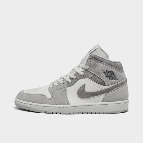 Men's Air Jordan Retro 1 Mid SE Casual Shoes - Neutral Grey/Sail/Smoke Grey