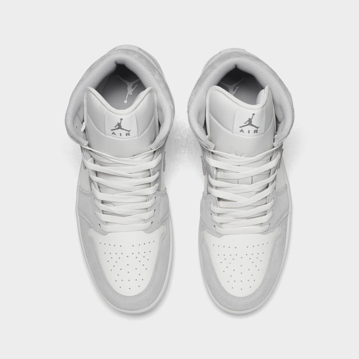 Men's Air Jordan Retro 1 Mid SE Casual Shoes - Neutral Grey/Sail/Smoke Grey - view 5