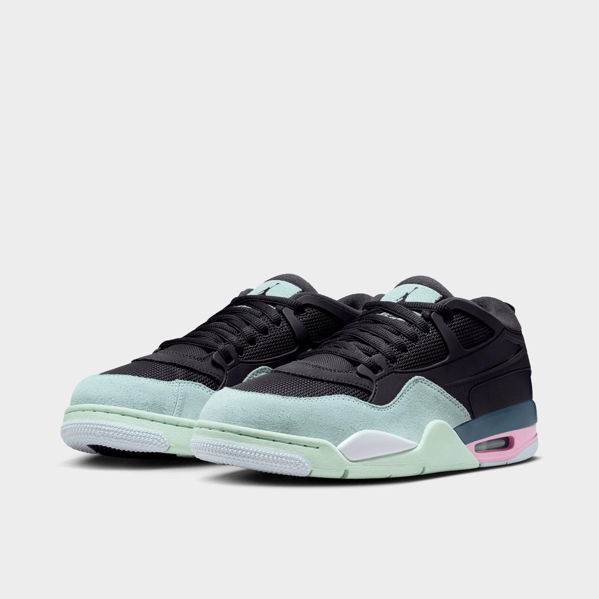 Men's Air Jordan 4 RM Casual Shoes - Anthracite/Barely Green/Jade Aura/Iced Carmine - view 2