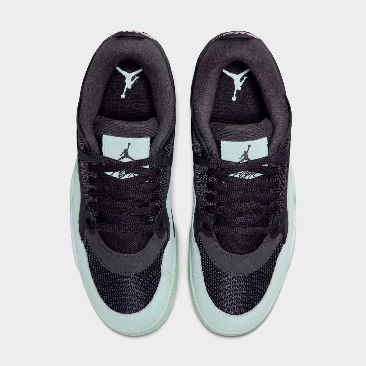 Men's Air Jordan 4 RM Casual Shoes - Anthracite/Barely Green/Jade Aura/Iced Carmine - view 5