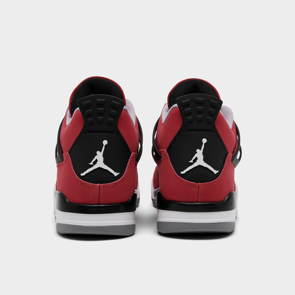 Men's Air Jordan Retro 4 Basketball Shoes - Fire Red/White/Black/Cement Grey - view 4