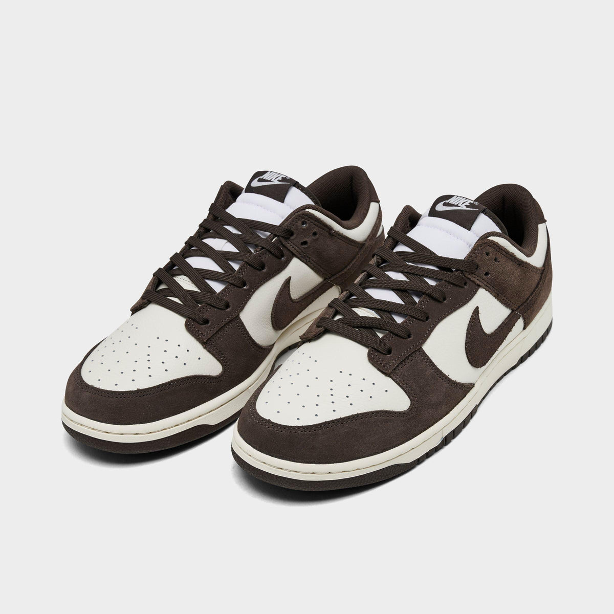 Men's Nike Dunk Low Retro Casual Shoes - Pale Ivory/Pale Ivory/Baroque Brown - view 2