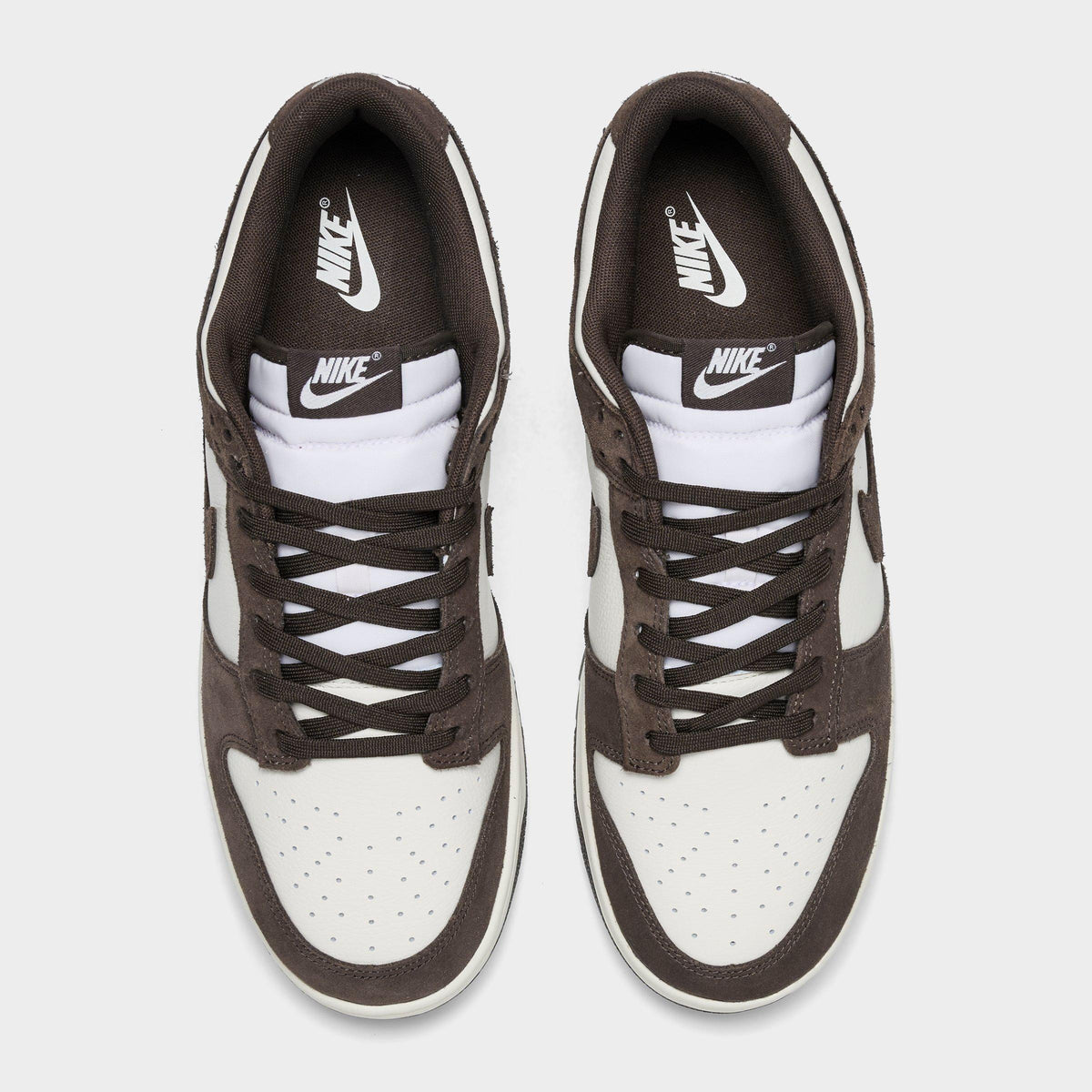 Men's Nike Dunk Low Retro Casual Shoes - Pale Ivory/Pale Ivory/Baroque Brown - view 5