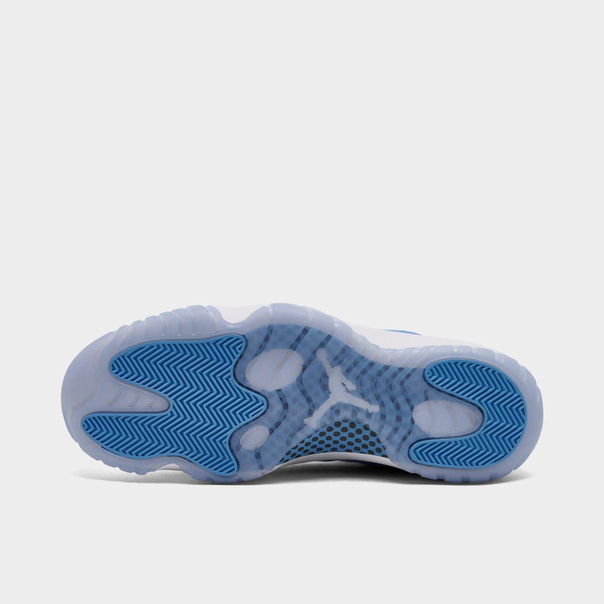 Men's Air Jordan Retro 11 Low Basketball Shoes - White/University Blue/Black - view 6
