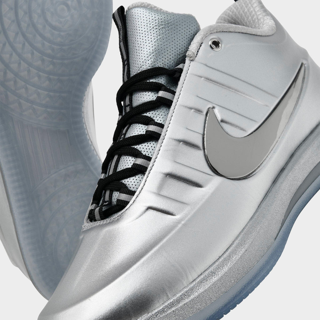 Men's Nike Book 2 Basketball Shoes - Metallic Silver/Black - view 3