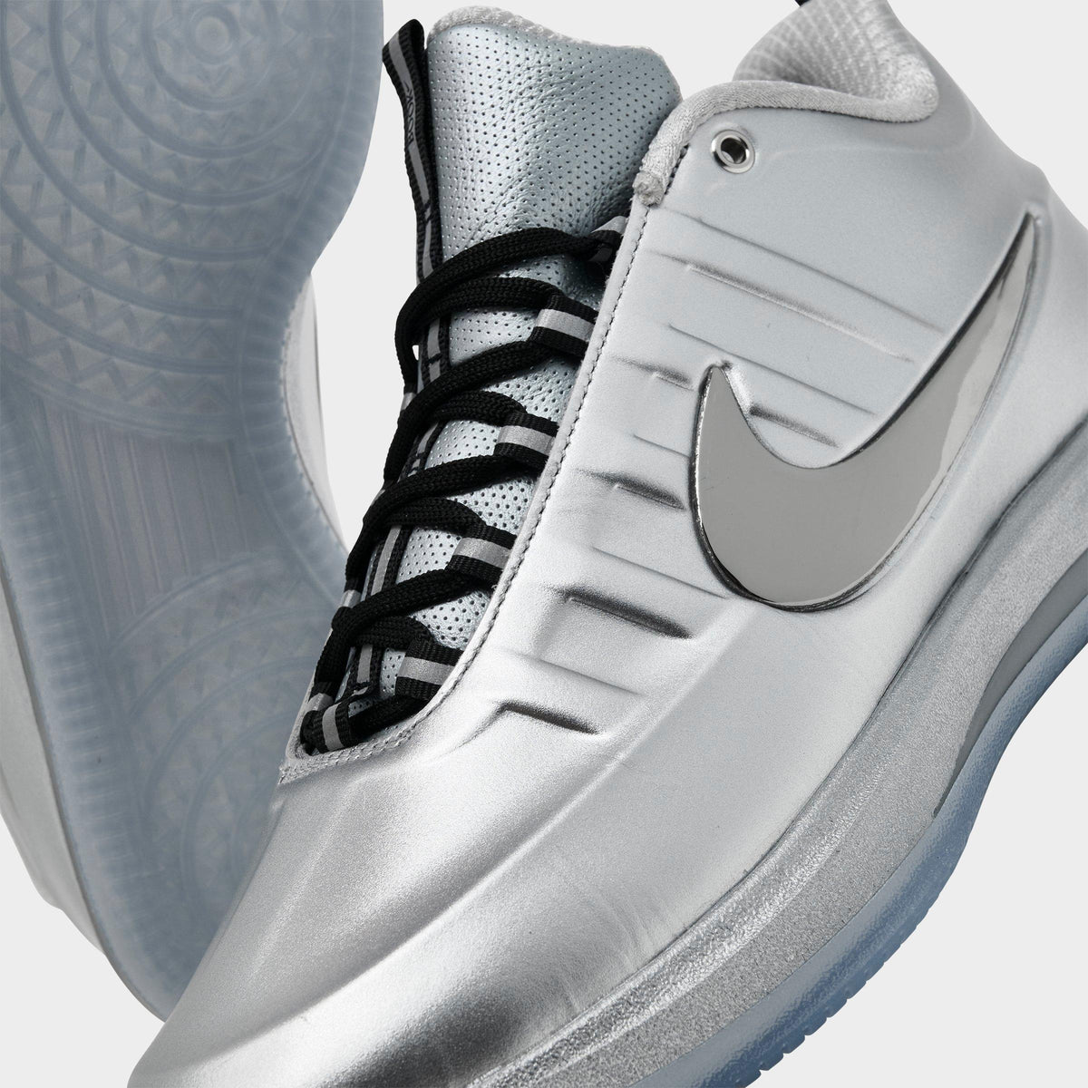 Men's Nike Book 2 Basketball Shoes - Metallic Silver/Black - view 3