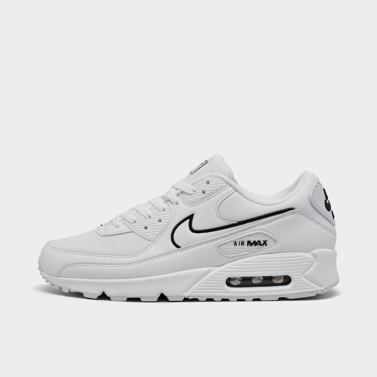 Men's Nike Air Max 90 Casual Shoes - White/Black