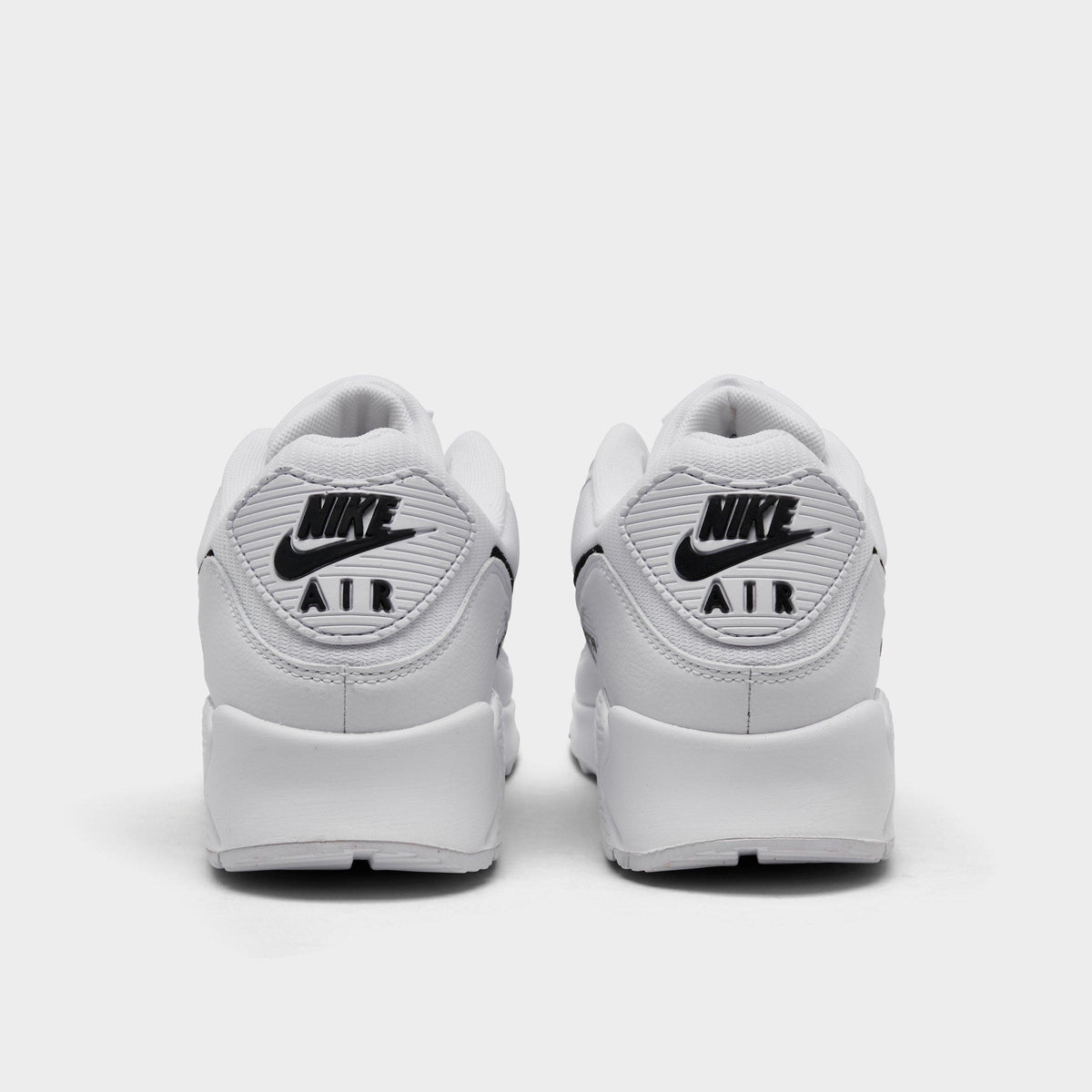 Men's Nike Air Max 90 Casual Shoes - White/Black - view 4