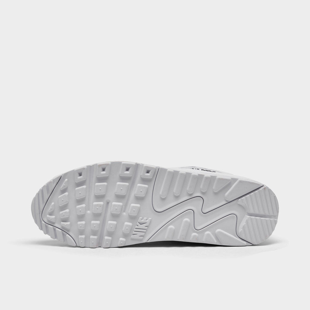 Men's Nike Air Max 90 Casual Shoes - White/Black - view 6