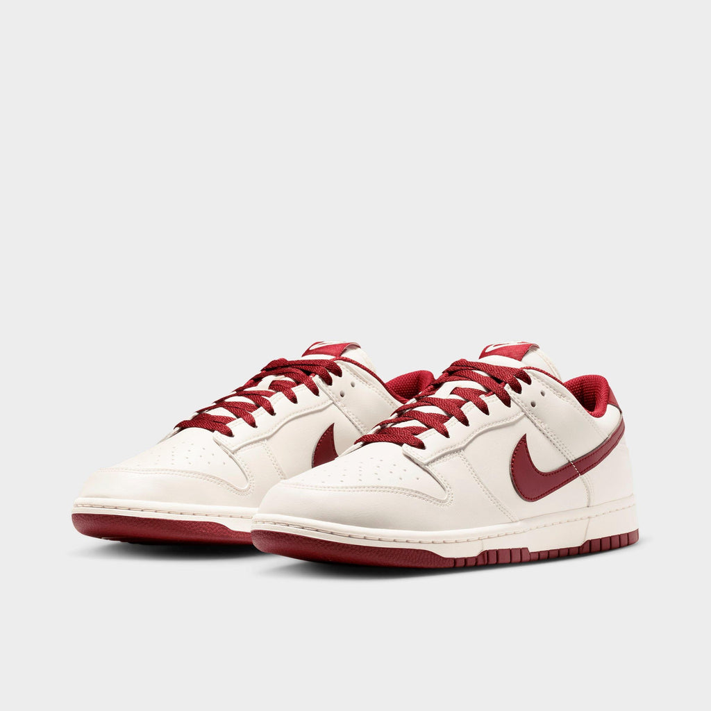 Men's Nike Dunk Low Retro Casual Shoes - Phantom/Phantom/Team Red - view 2