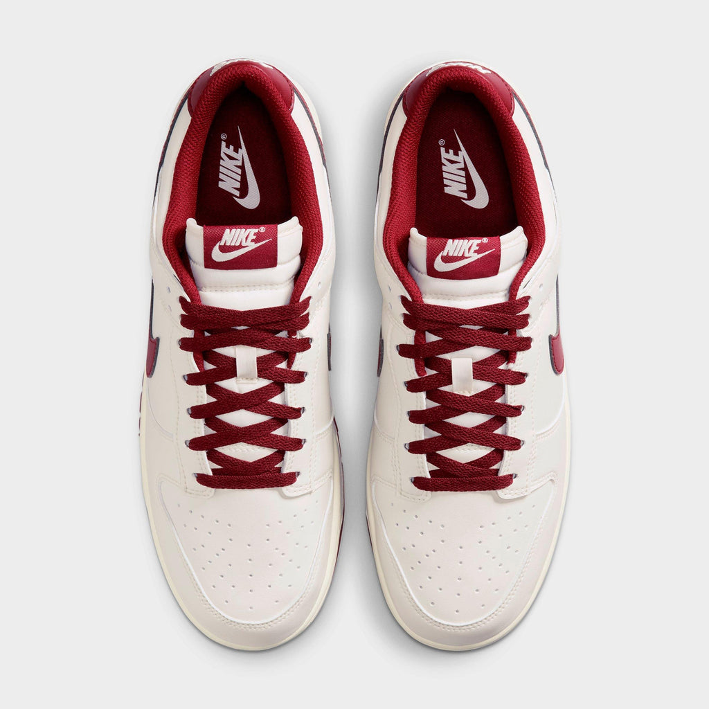 Men's Nike Dunk Low Retro Casual Shoes - Phantom/Phantom/Team Red - view 5