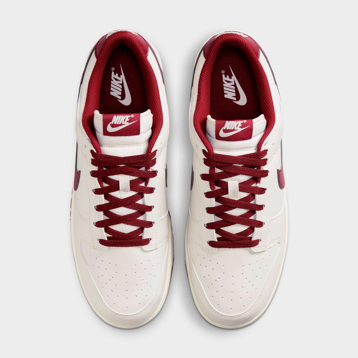 Men's Nike Dunk Low Retro Casual Shoes - Phantom/Phantom/Team Red - view 5