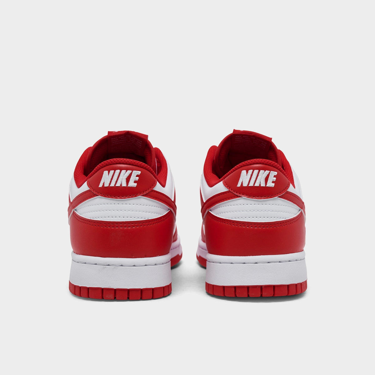 Men's Nike Dunk Low Retro Casual Shoes - White/University Red/White - view 4