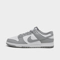 Men's Nike Dunk Low Retro Casual Shoes - White/White/Light Smoke Grey