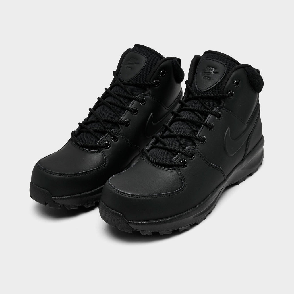 Men's Nike Manoa Leather Boots - Black/Black/Black - view 2