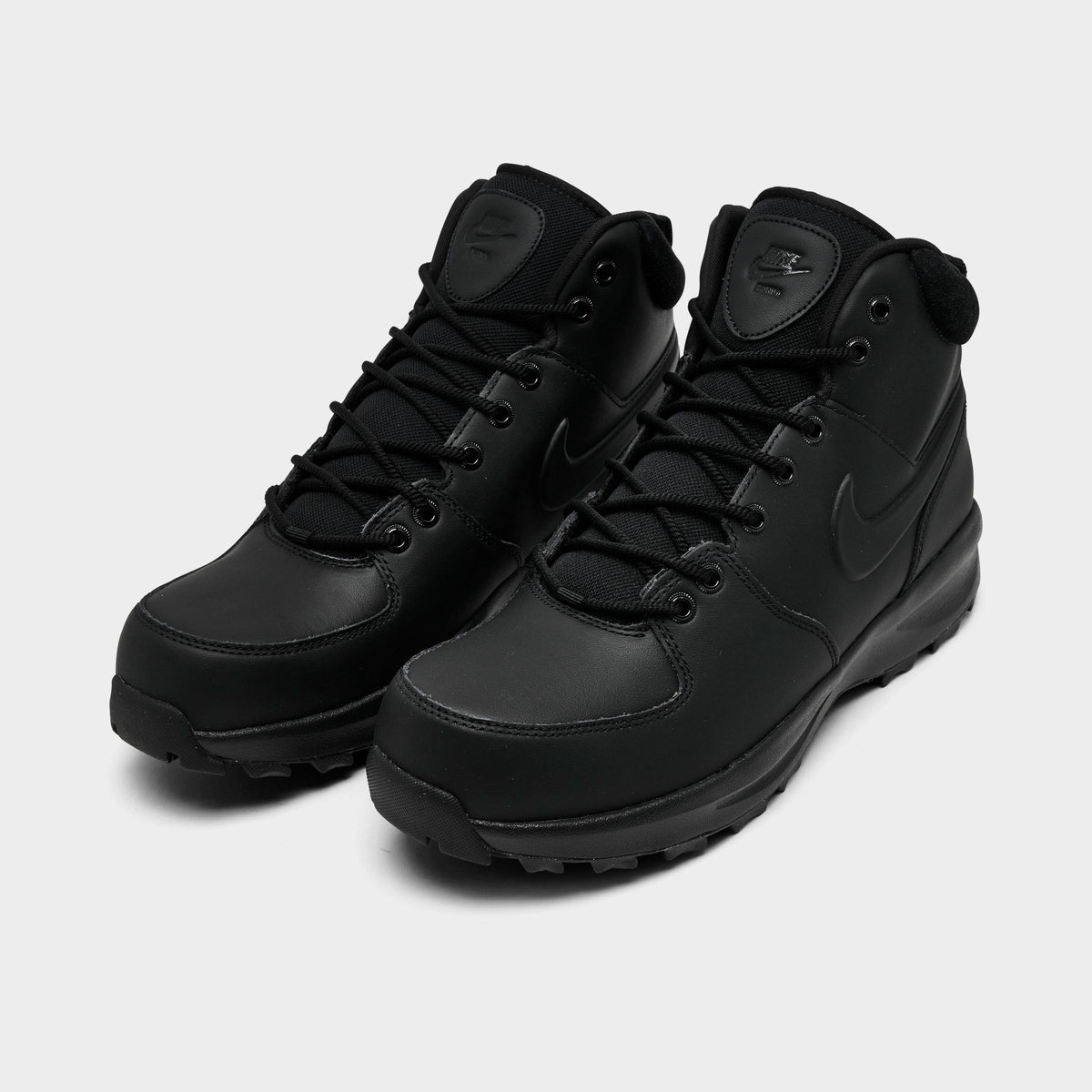 Men's Nike Manoa Leather Boots - Black/Black/Black - view 2