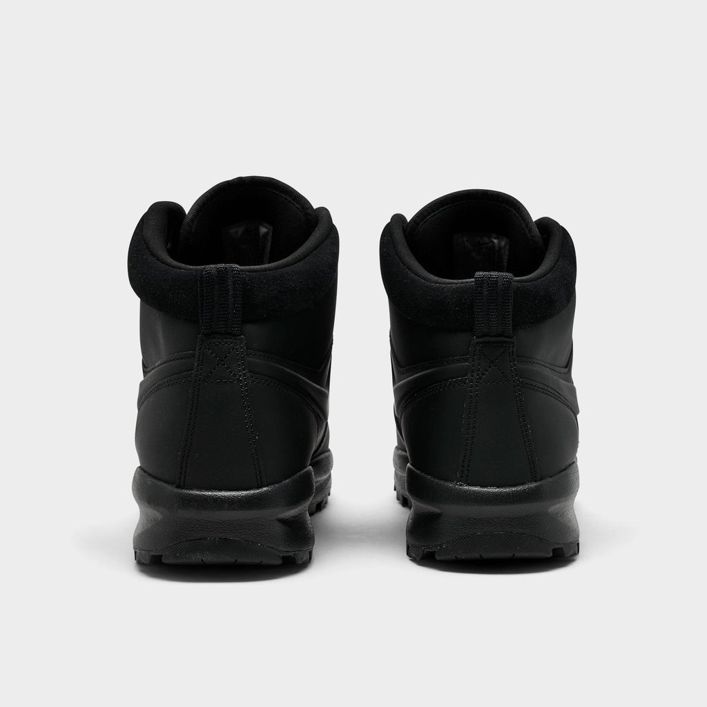 Men's Nike Manoa Leather Boots - Black/Black/Black - view 4
