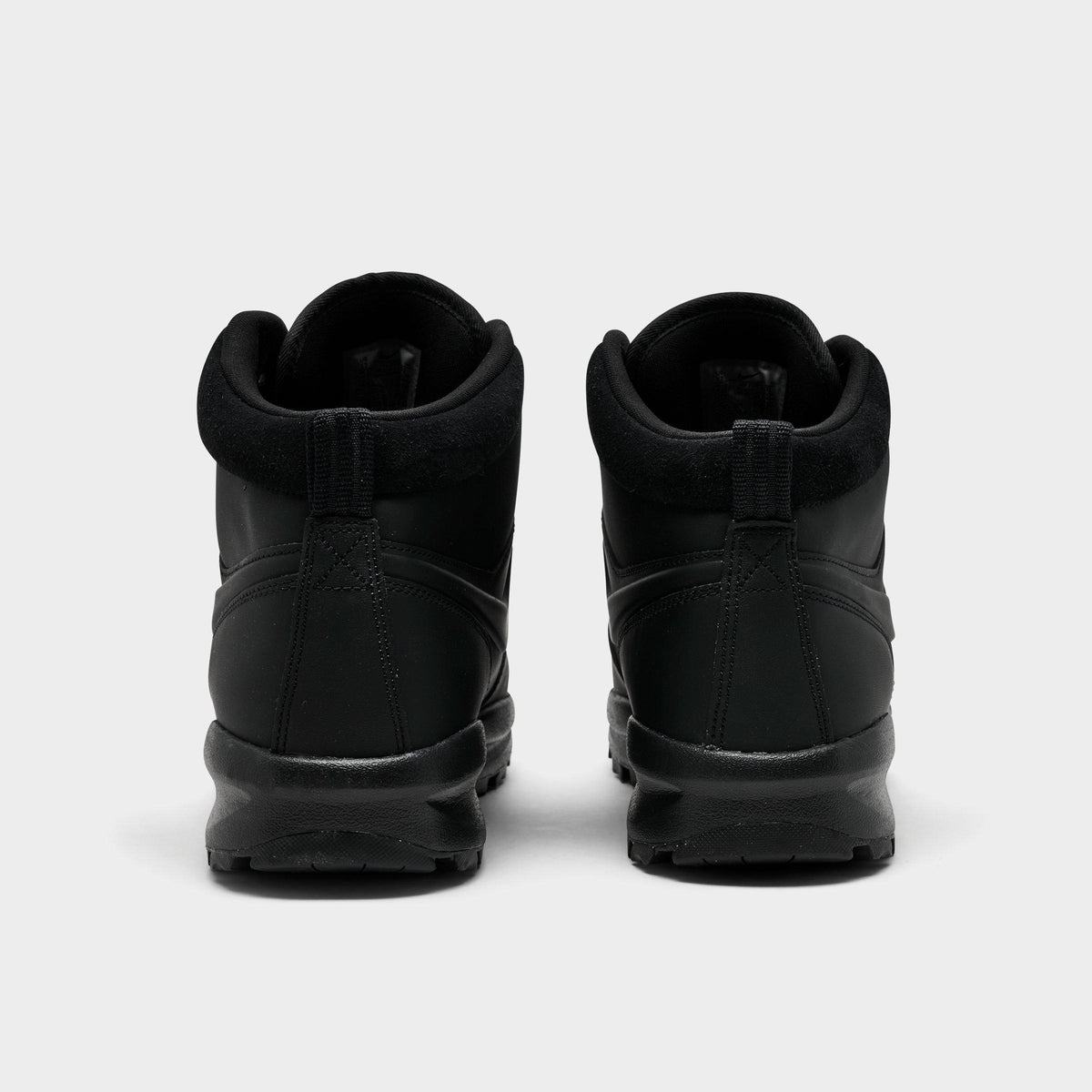Men's Nike Manoa Leather Boots - Black/Black/Black - view 4