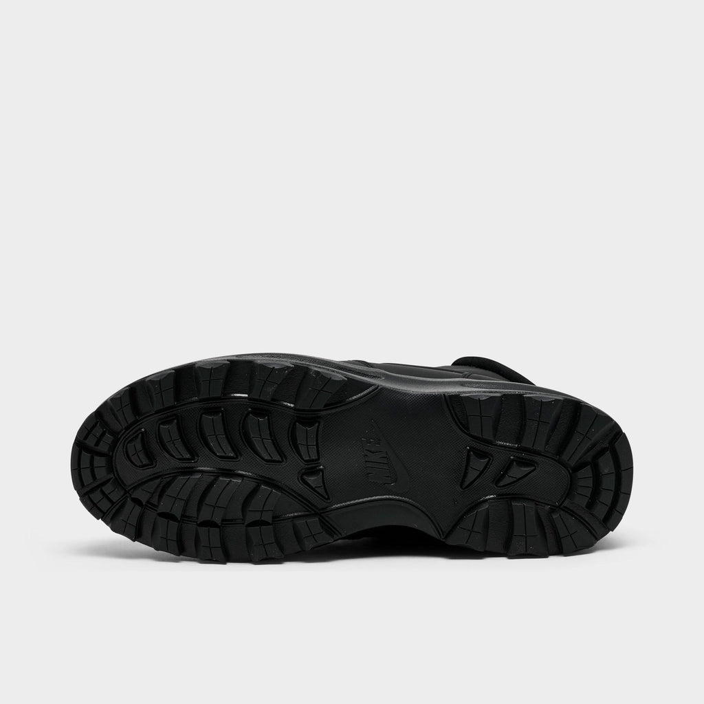 Men's Nike Manoa Leather Boots - Black/Black/Black - view 6