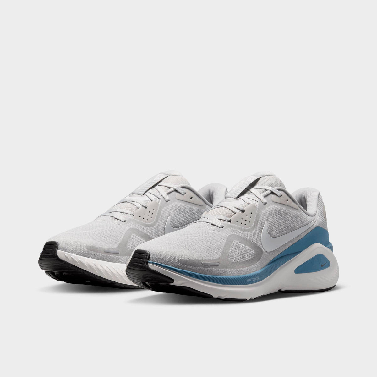 Men's Nike Structure 26 Running Shoes - Grey Fog/Work Blue/Medium Ash/Summit White - view 2