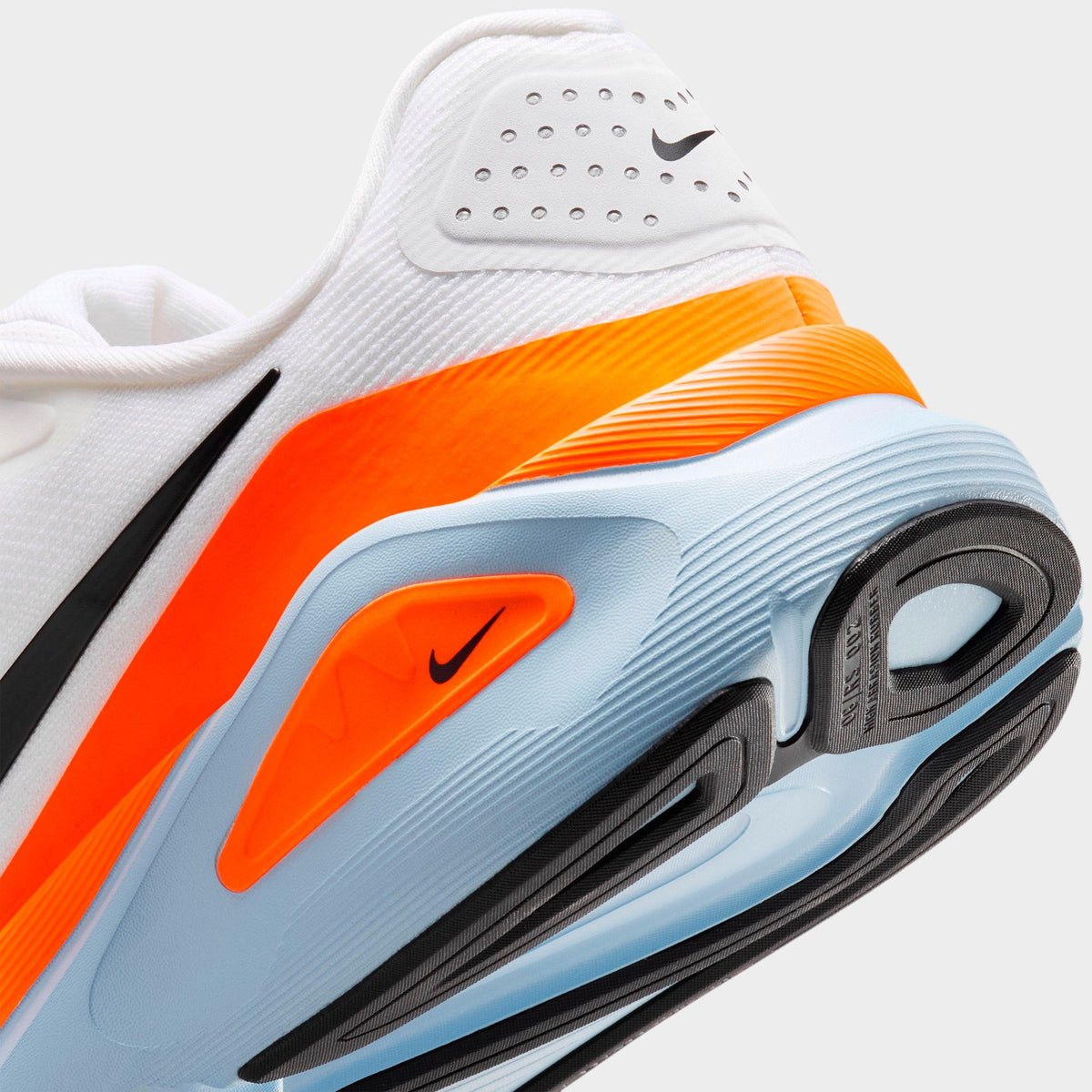 Men's Nike Structure 26 Running Shoes - White/Hydrogen Blue/Total Orange/Black - view 3