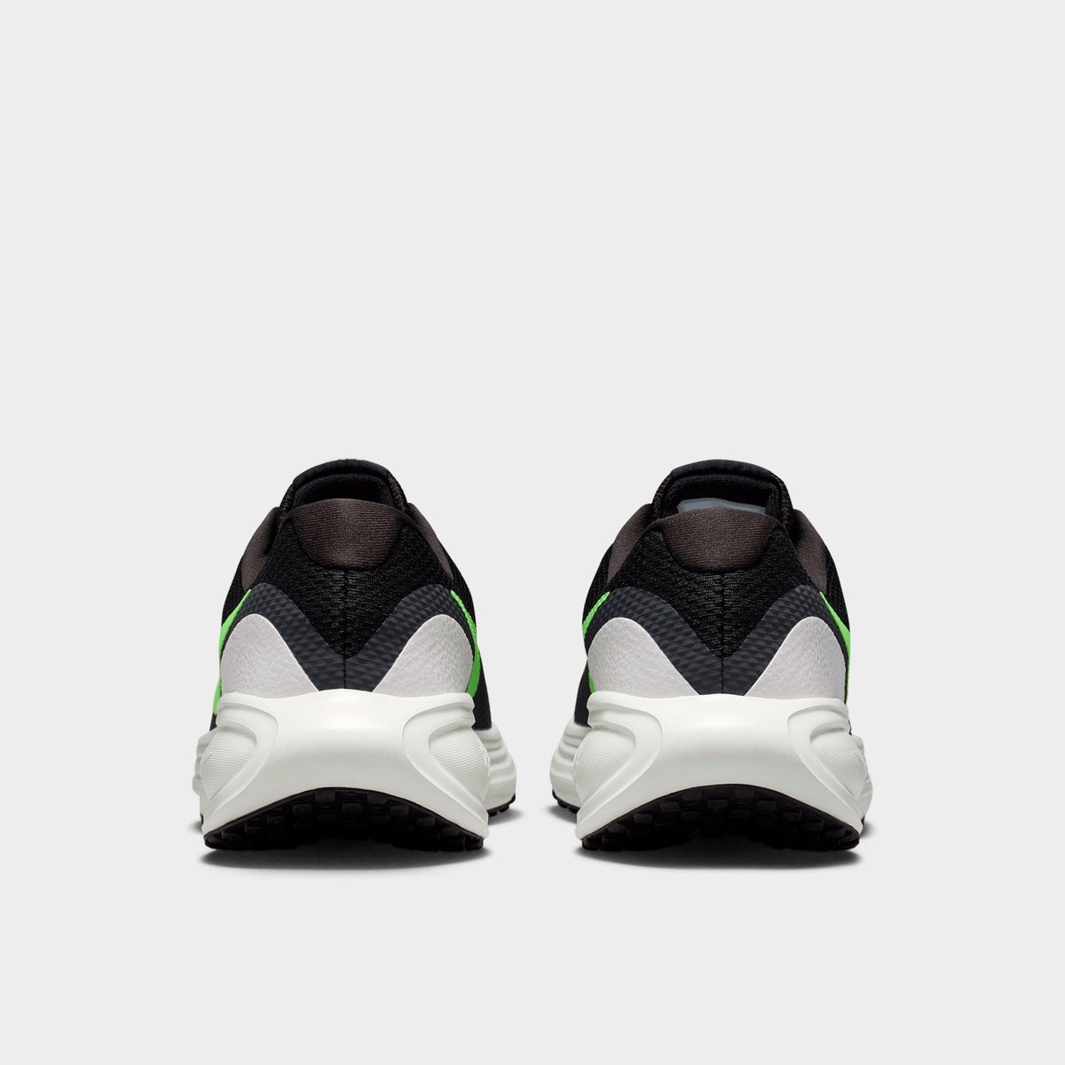 Men's Nike Revolution 8 Running Shoes - Black/Summit White/Football Grey/Lime Blast - view 4