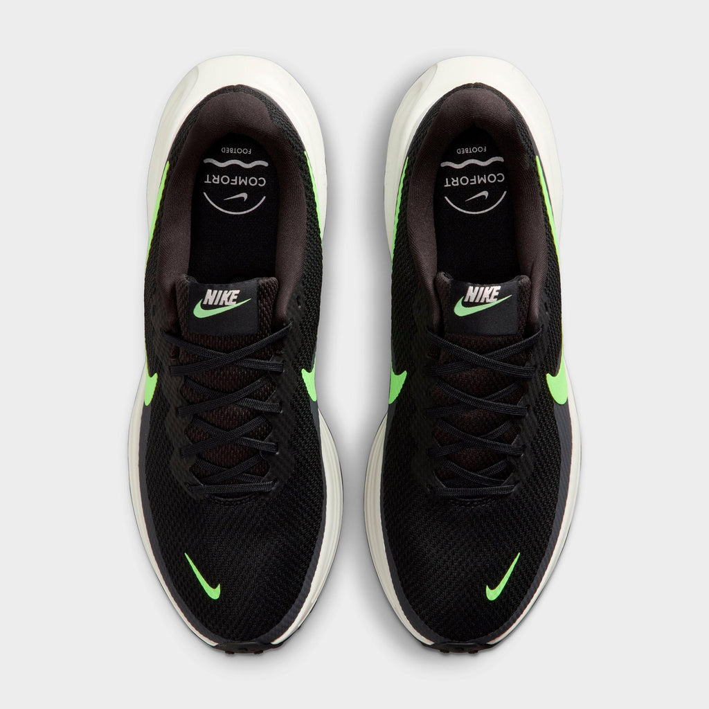 Men's Nike Revolution 8 Running Shoes - Black/Summit White/Football Grey/Lime Blast - view 5
