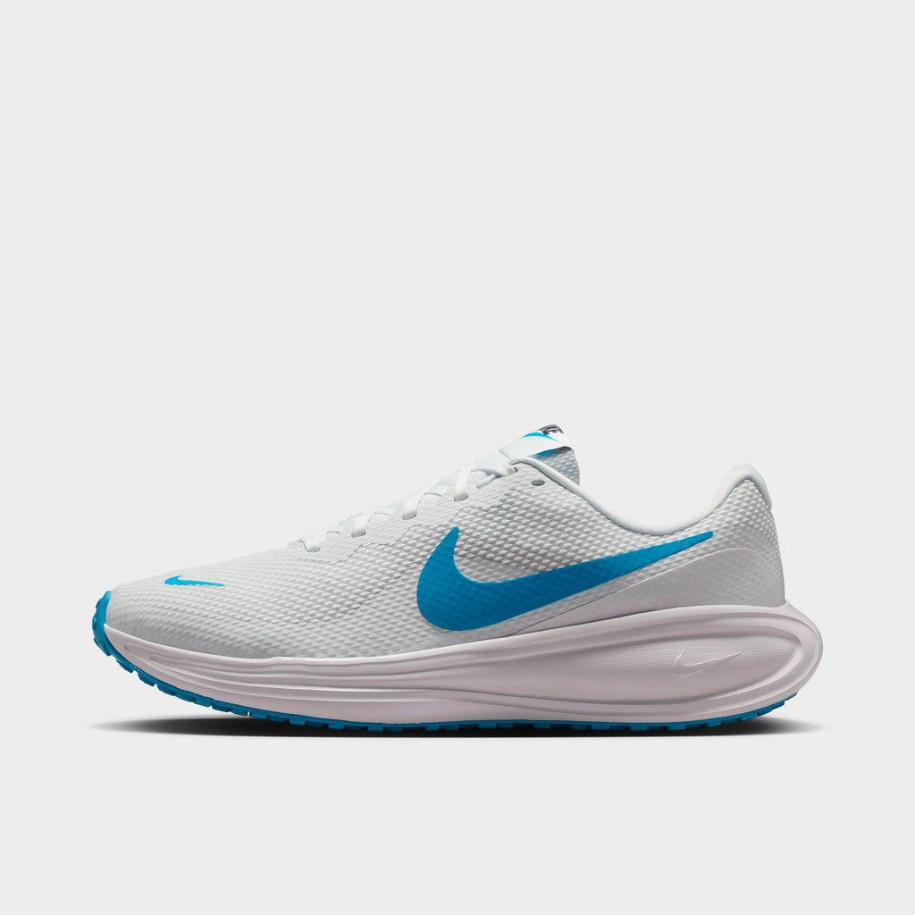 Men's Nike Revolution 8 Running Shoes - Off White/Vast Grey/Anthracite/Light Current Blue