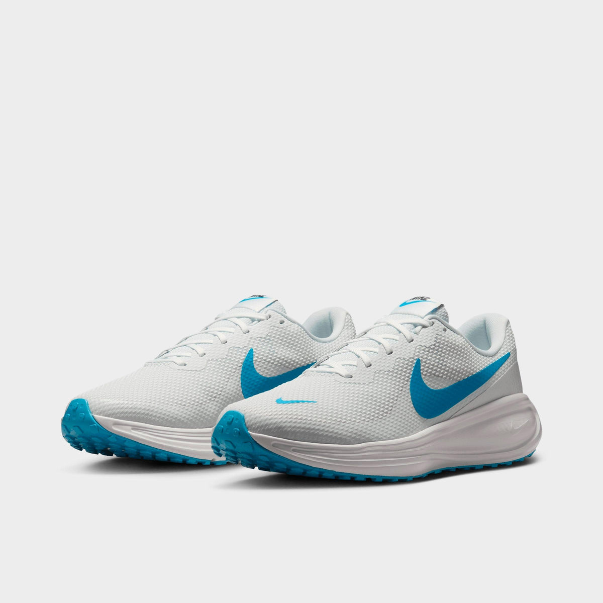 Men's Nike Revolution 8 Running Shoes - Off White/Vast Grey/Anthracite/Light Current Blue - view 2