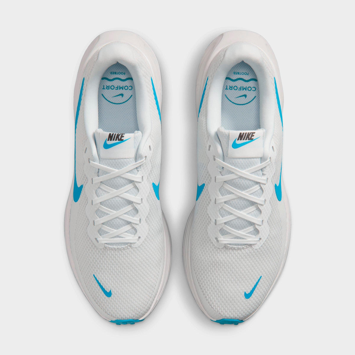 Men's Nike Revolution 8 Running Shoes - Off White/Vast Grey/Anthracite/Light Current Blue - view 5