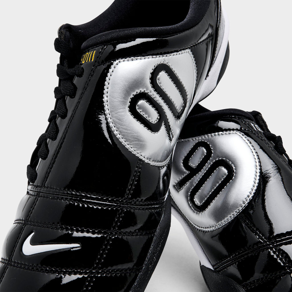 Men's Nike Total 90 Casual Shoes - Black/White/Metallic Silver - view 3