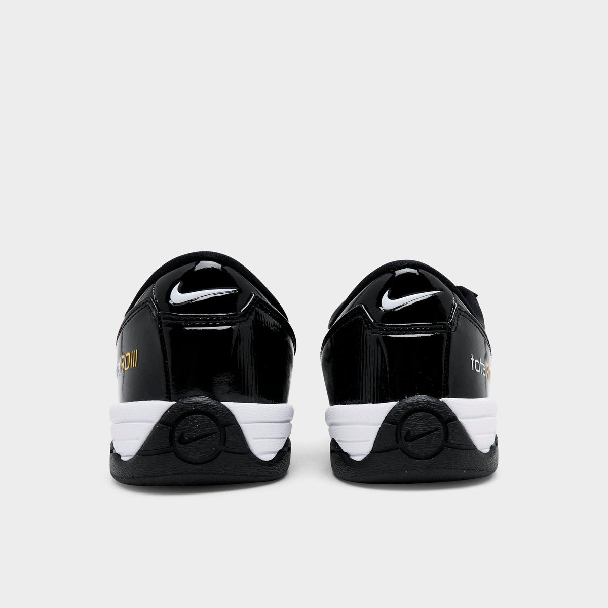 Men's Nike Total 90 Casual Shoes - Black/White/Metallic Silver - view 4