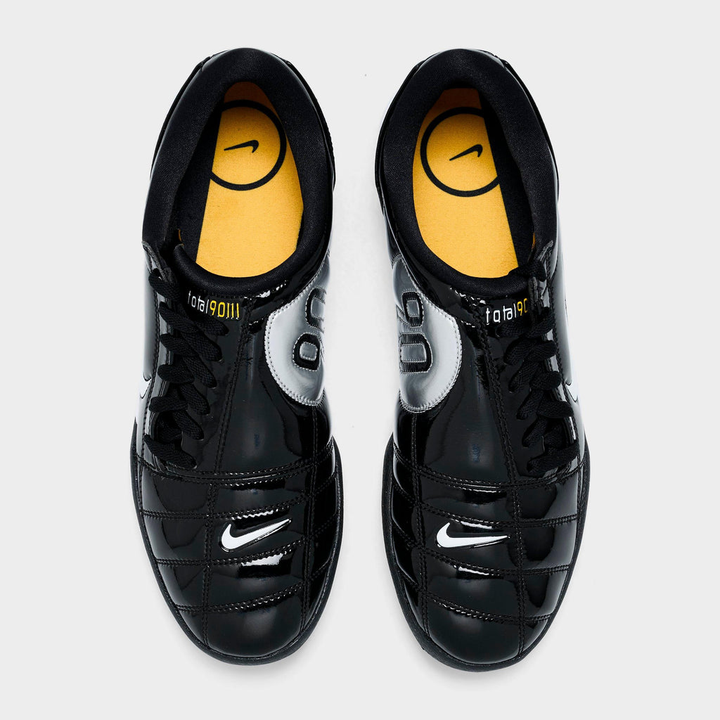 Men's Nike Total 90 Casual Shoes - Black/White/Metallic Silver - view 5