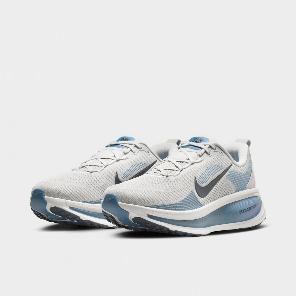 Men's Nike Vomero 18 Running Shoes - Grey Fog/Off White/Work Blue/Dark Obsidian - view 2