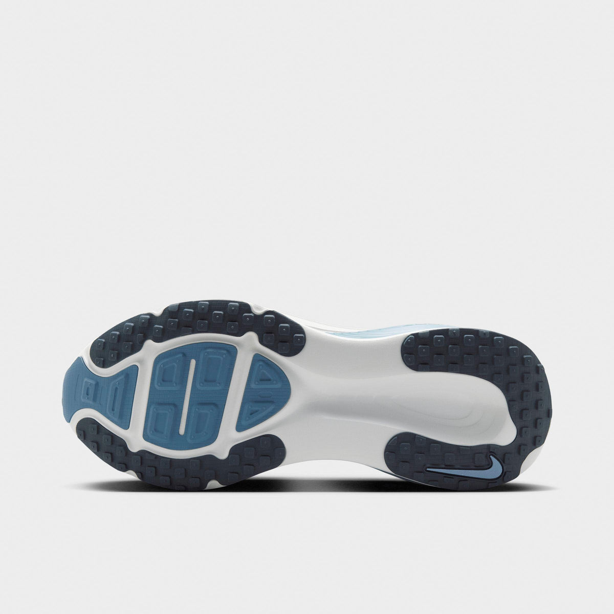 Men's Nike Vomero 18 Running Shoes - Grey Fog/Off White/Work Blue/Dark Obsidian - view 6
