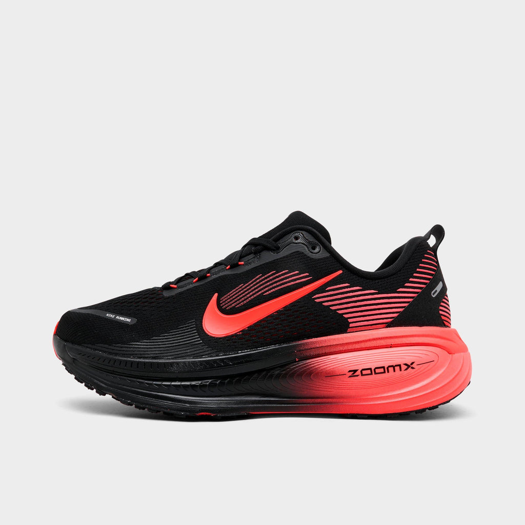 Men's Nike Vomero 18 Running Shoes - Black/Bright Crimson/University Red