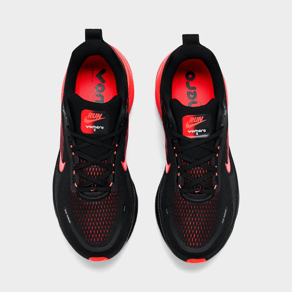 Men's Nike Vomero 18 Running Shoes - Black/Bright Crimson/University Red - view 5