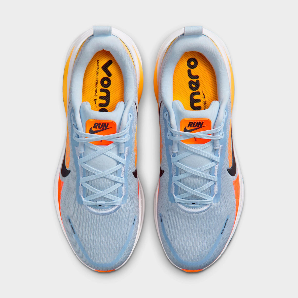 Men's Nike Vomero 18 Running Shoes - Hydrogen Blue/Laser Orange/Total Orange/Black - view 5