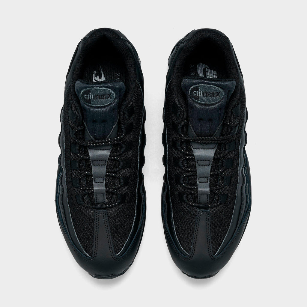 Men's Nike Air Max 95 Big Bubble Casual Shoes - Black/Black/Anthracite/Black - view 5