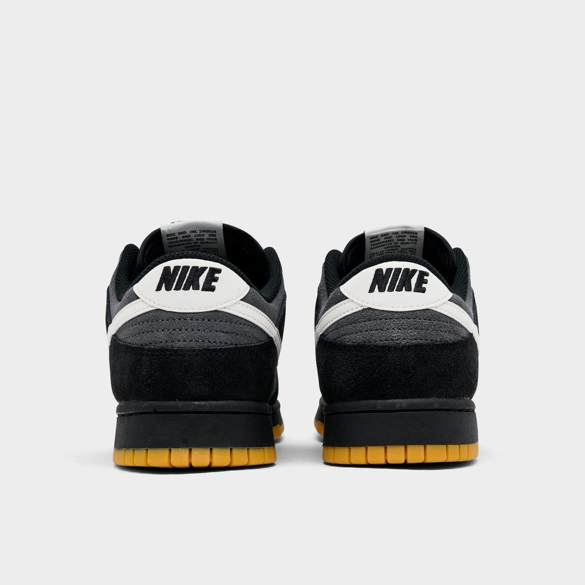 Men's Nike Dunk Low Retro SE Casual Shoes - Black/Grey/Gum - view 4
