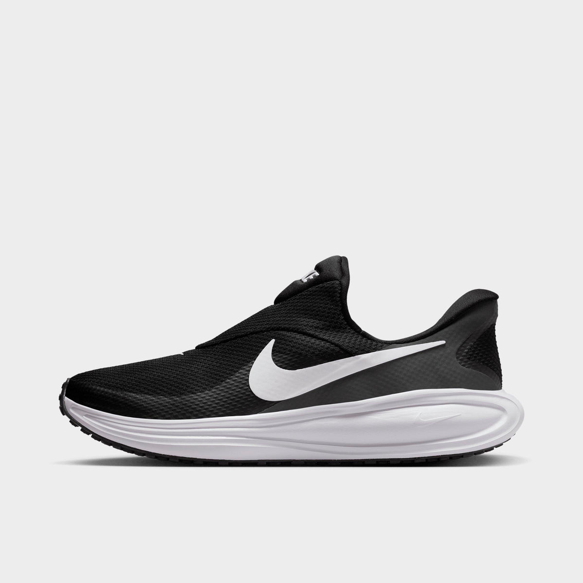 Men's Nike Revolution 8 EasyOn Running Shoes - Black/Anthracite/Wolf Grey/White